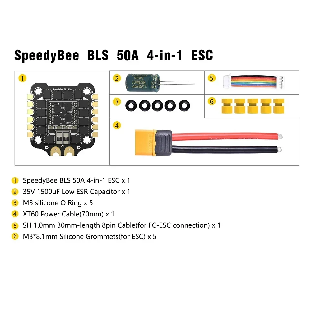 SpeedyBee F405 V3/V4 FC ESC St - Speedybee F405 V4 Bls 55A Stack recensie en prijs