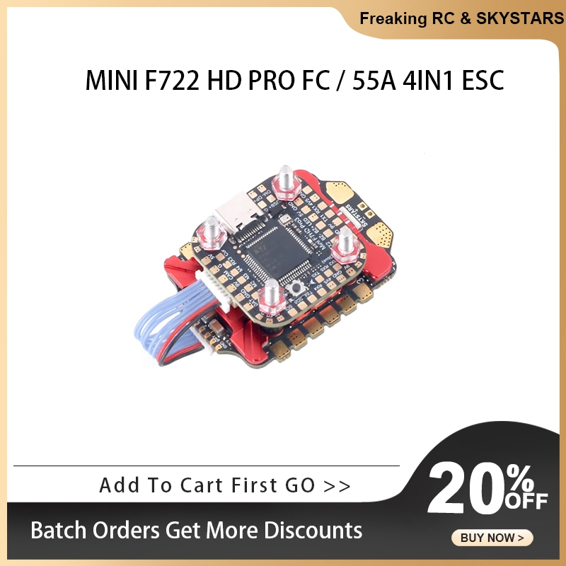 SKYSTARS 20×20 Mini Stack F722 - Foxeer Reaper F4 128K 65A Esc recensie en prijs